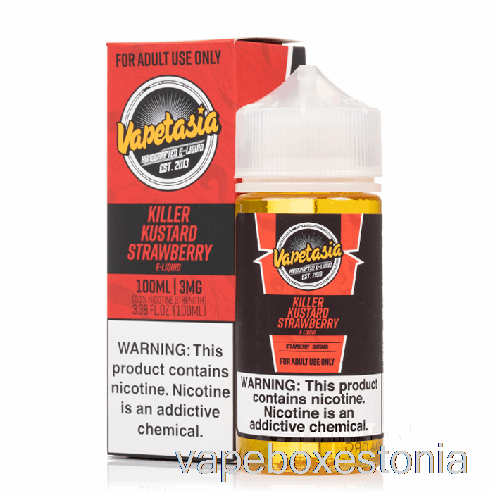Vape Box Estonia Killer Kustard Maasikas - Vapetasia - 100ml 3mg